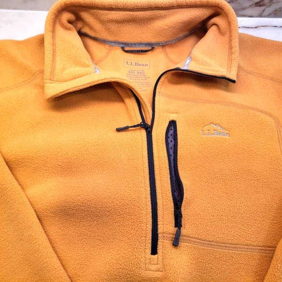 Men's L.L.Bean Fleece 3/4 zip - Picture 1 of 5
